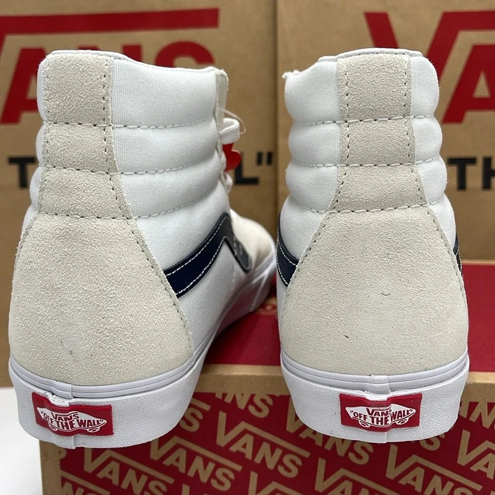Vans Men’s Sk8-Hi (Classic Sport) Dress Blue
VN0A32QG9YG
White High-Top Sneakers - Picture 14 of 16